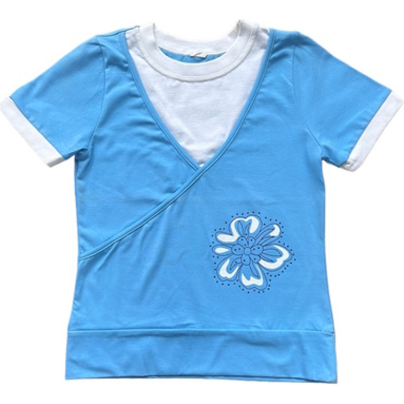 Minikid Blūze meiteņu FLOWER STB16 blue (122-146)