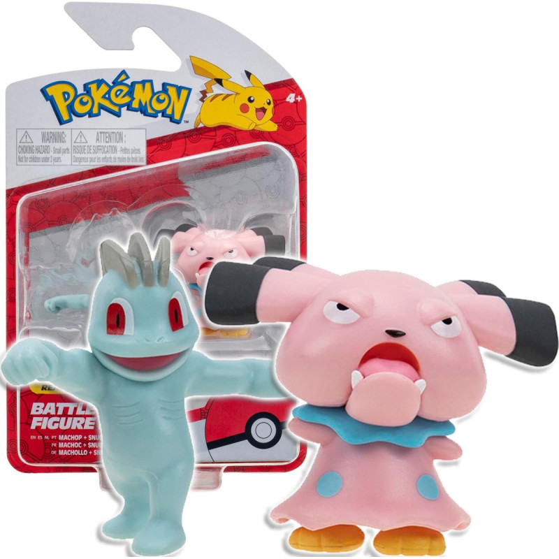 Pokemon Machop i Snubbull Figurka Kolekcjonerska Battle Figure Pack 2634