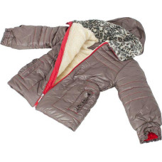 Minikid GIRL'S WINTER JACKET - BLANCA - WOOL - BROWN - size 134***