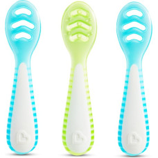 Munchkin Gentle Dip First Spoon, 3pk, Blue-Green 4m+, 90262P