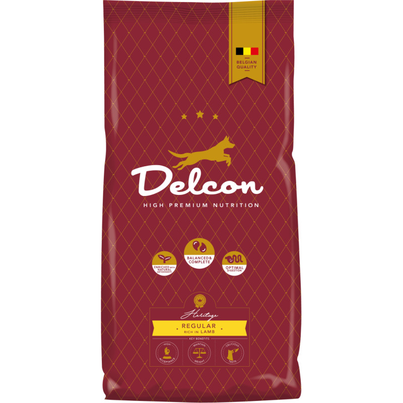 Delcon Food for adult dogs REGULAR rich in lamb / 12 kg