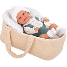 Arias doll with a beige carrycot, boy, 33 cm