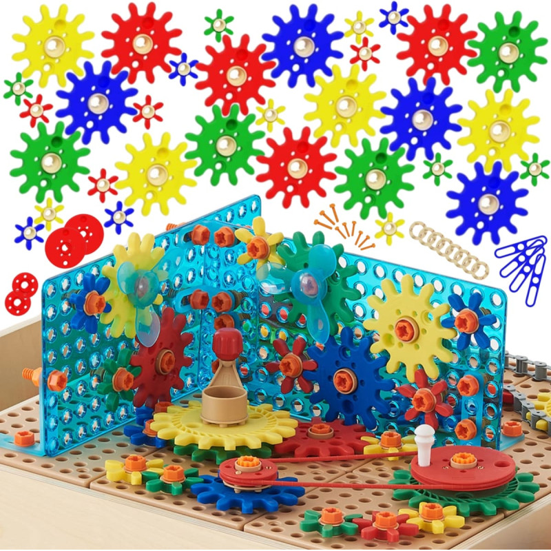 Masterkidz Zestaw Akcesoriów Mix Koła Zębate do Paneli Ściennych STEM 198 el.