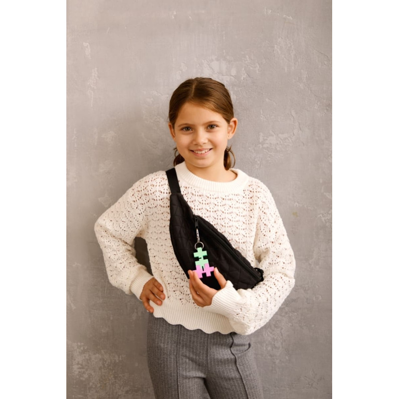 Plus Plus HEXEL DUO keychain, mint/lilac