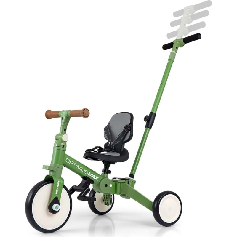 Milly Mally Трёхколёсный велосипед 5в1 Optimus Max, зелёный