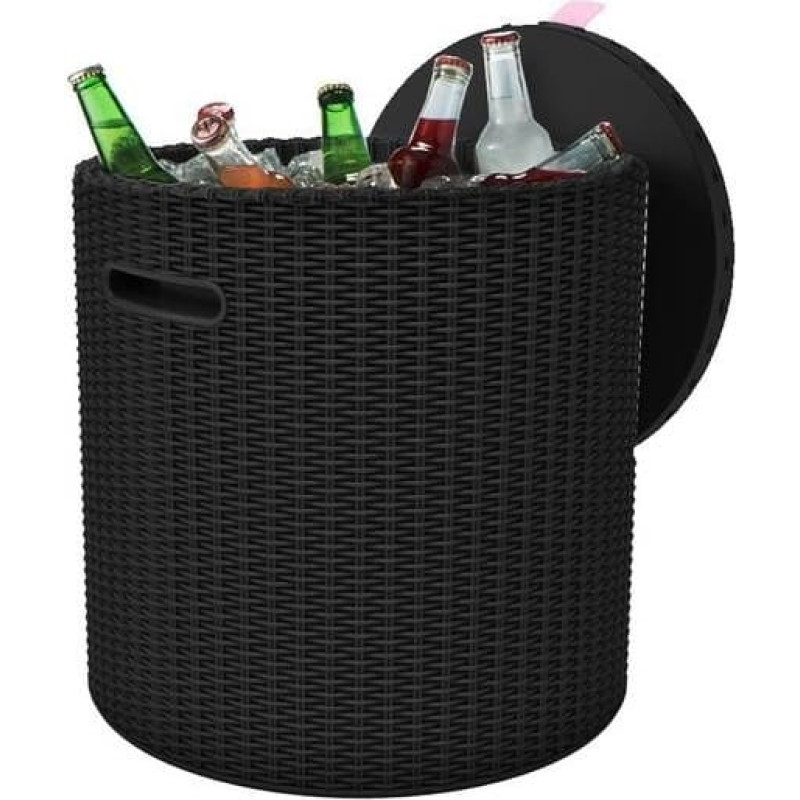 Keter Садовый стол / ящик для хранения Cool Stool коричневый