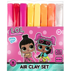 Lovin&rsquo;do Набор для креатива Тесто для лепки Air Clay - 16 цветов L.O.L. Surprise!