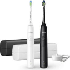Philips 5300 Sonic elektriskās zobu birstes, 2 gab., balta un melna - HX7109/01