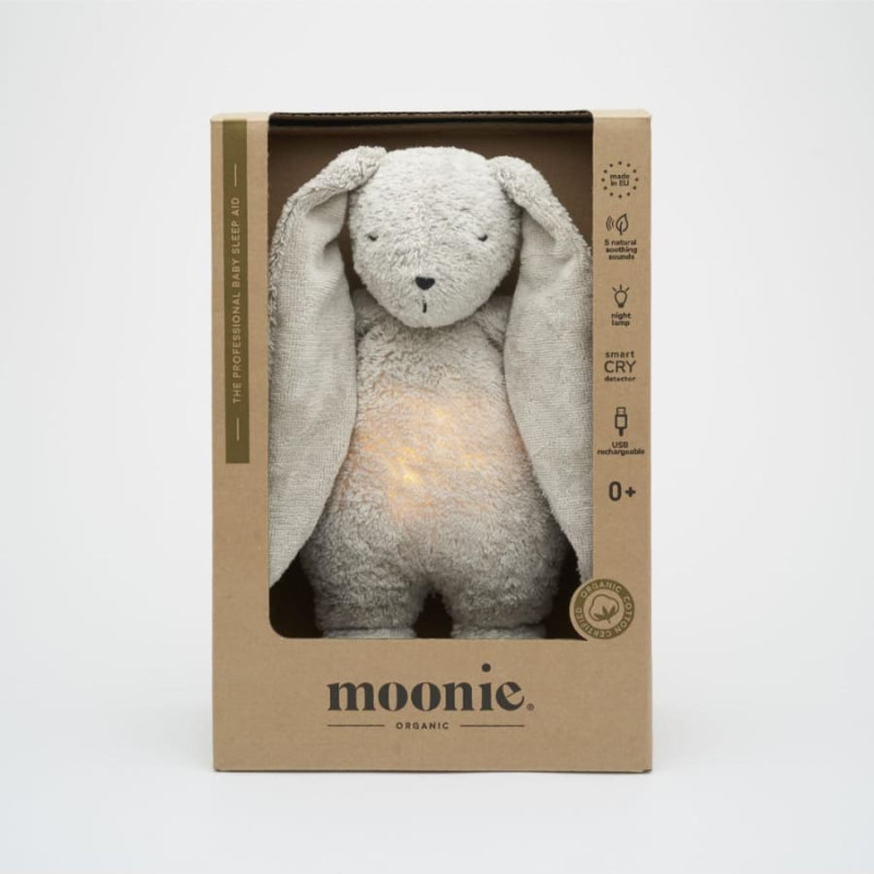 Moonie 2.0 Organic Зайка для сна Grey
