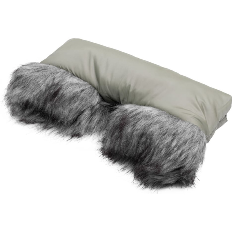 Sensillo muff with faux fur grey 8542