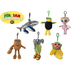 Brainrot ITALIAN BRAIN ROT AI plush keychain, 10 cm, assort., BRT003