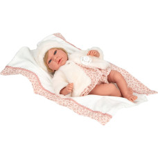 Arias baby doll with a white coat, 40 cm