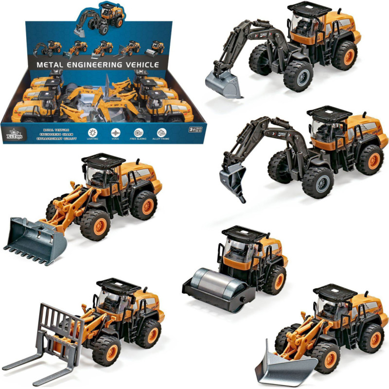 POJAZDY BUDOWLANE METAL ZE ŚWIATŁEM I DŹ