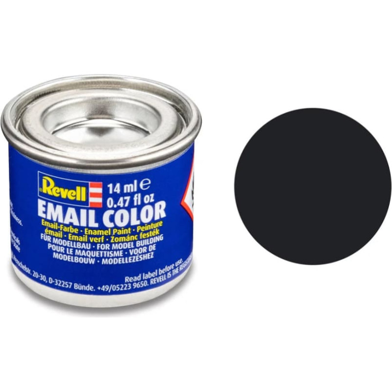 Revell эмалевая краска Enamel Black mat