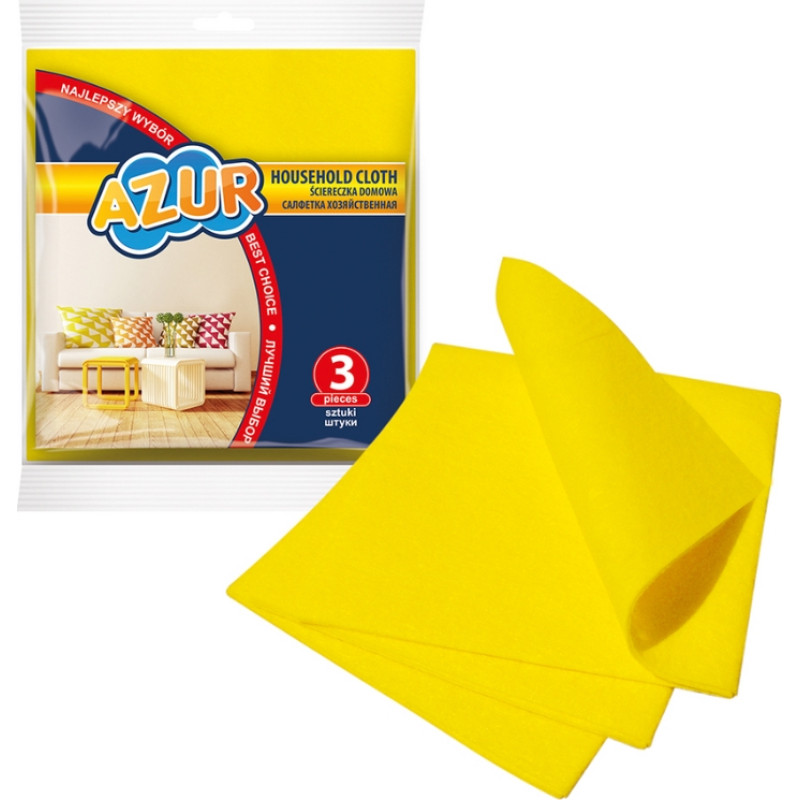 Azur Салфетки хозяйственные AZUR 3 шт.