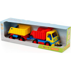 Polesie Самосвал Базик с прицепом в коробке 47 см 37664