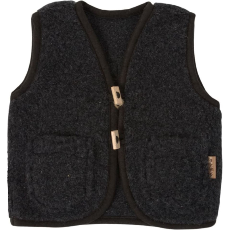 Wool baby vest Nevada 74/80 anthracite