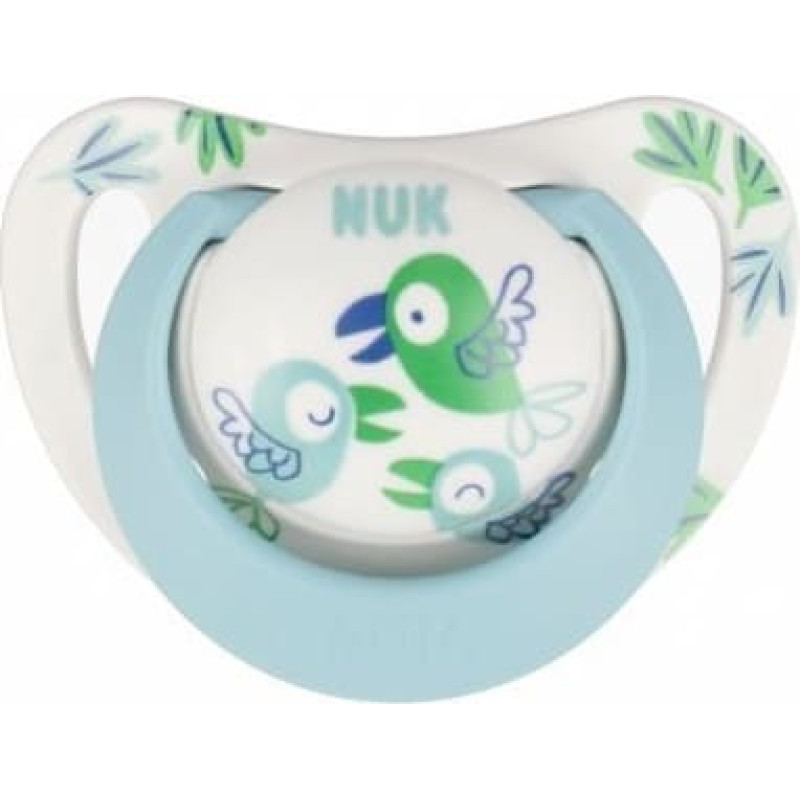 NUK 443063 SILICONE PACIFIER STAR 6-18 1PC 543895, 10736751