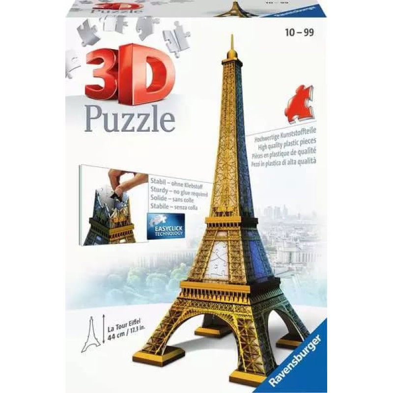Ravensburger 3D пазл Эйфелева башня, 216 элементов, 10+