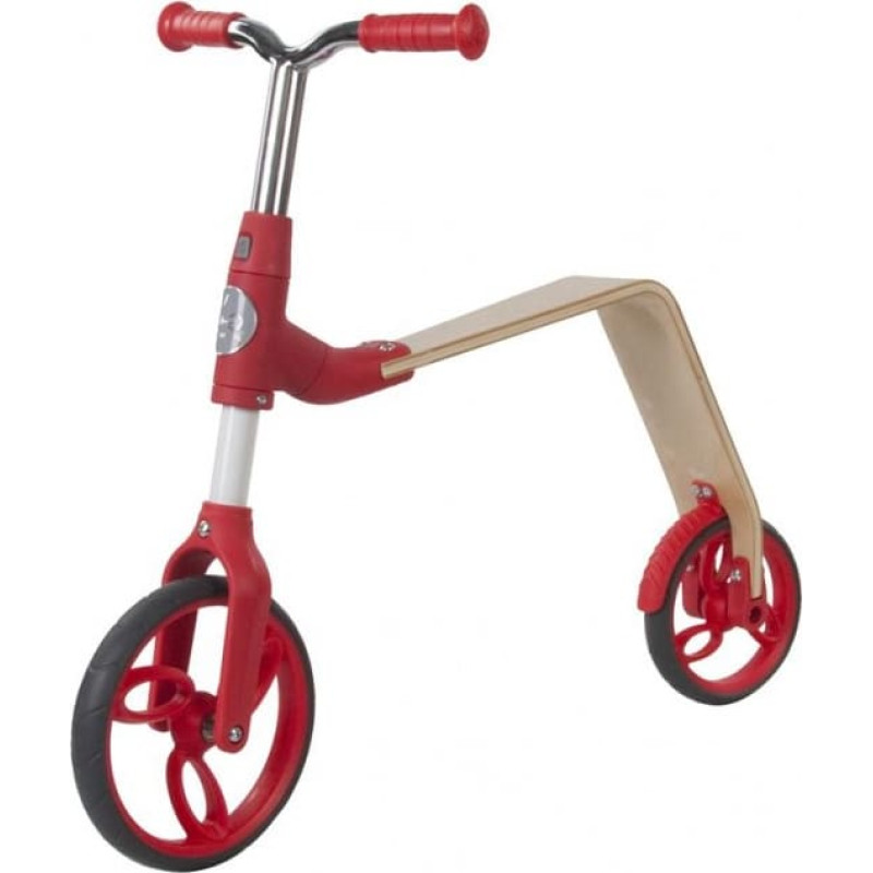 Sun Baby Balansa ritenis-skrejritenis (koka) EVO 360&deg; red SunBaby J02.006.1.1 - izpārdo&scaron;ana