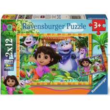 Ravensburger Пазл 2x12 элементов Дора