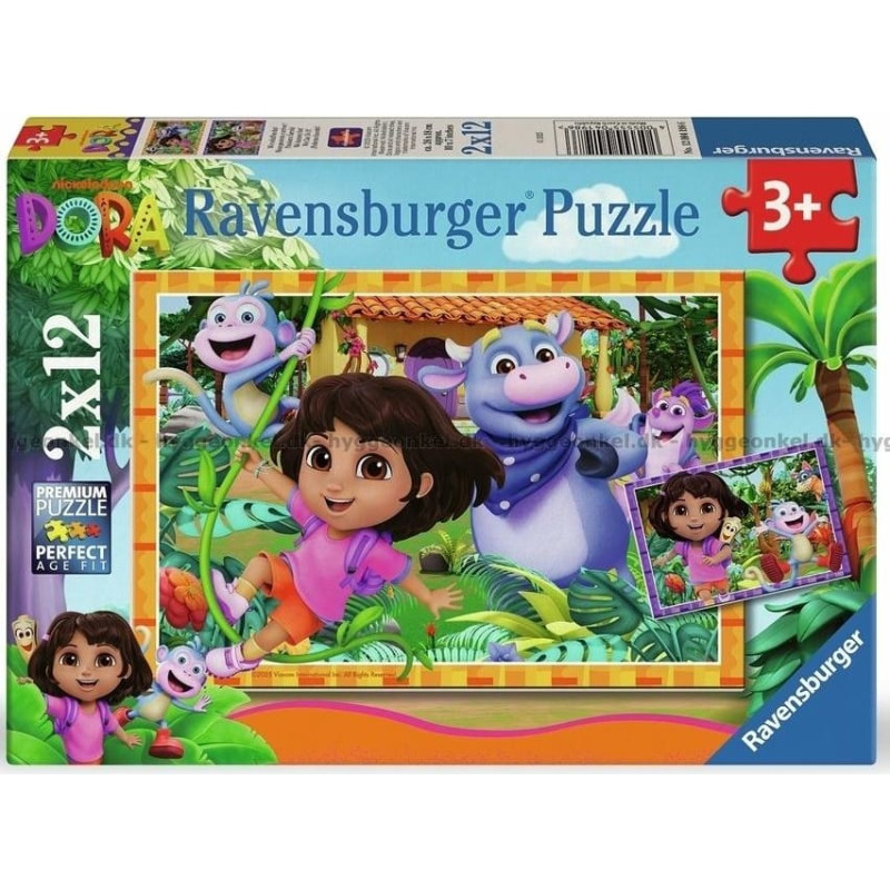 Ravensburger Пазл 2x12 элементов Дора