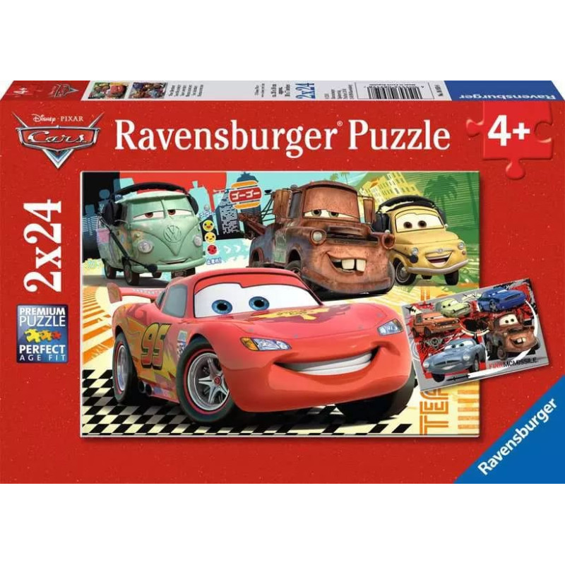 Ravensburger Пазл 2x24 элемента Дисней Тачки
