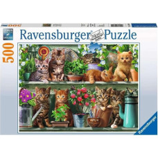 Ravensburger Пазл 500 Кошки на полке