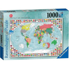 Ravensburger Пазл 1000 Портрет Земли: карта мира