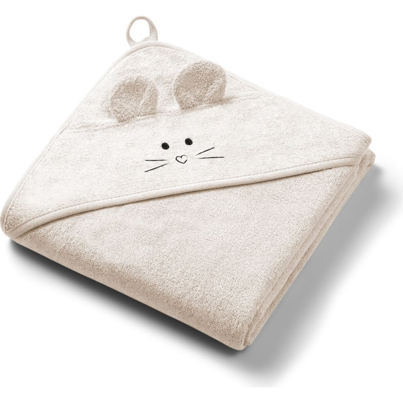 Babyono bamboo hooded towel 100x100cm brown 1553/05