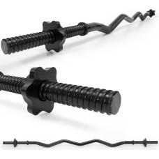 Springos Изогнутый чёрный гриф ACT0009, 120 см, 25 мм