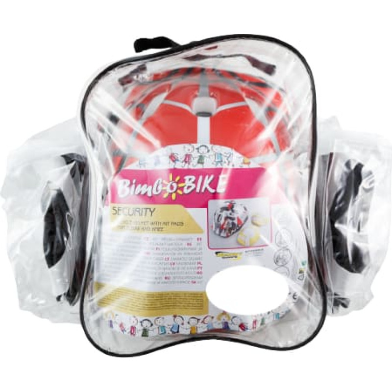Bimbo Bike Набор из детского шлема, защиты на колени и локти, размер S, паук