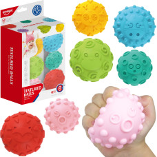 PIŁKI MIĘKKIE SENSORYCZNE 6 SZTUK