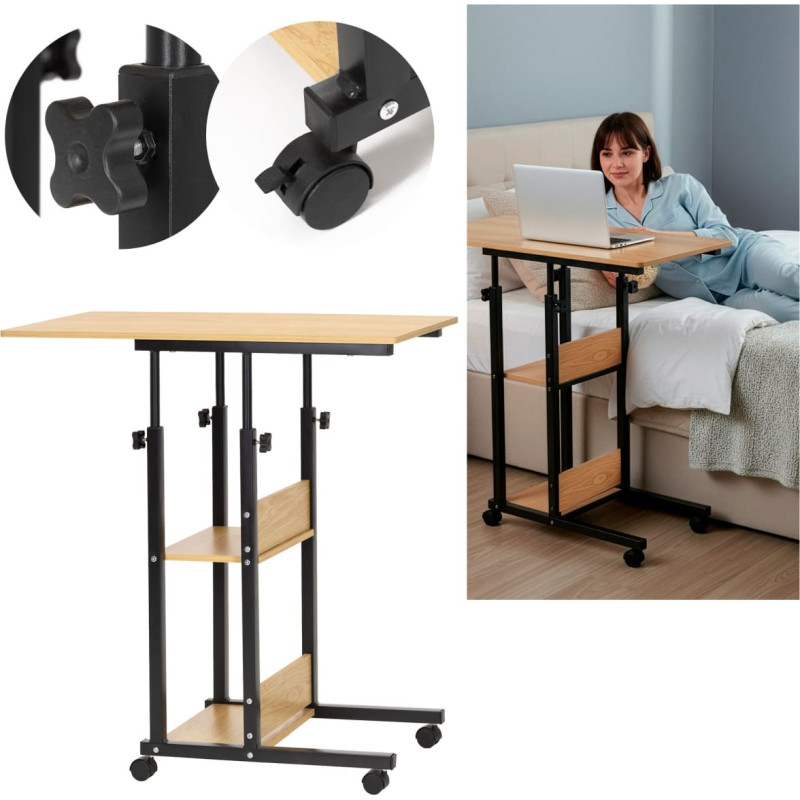 Springos Мобильный стол 73–85 x 40 x 80 см HF0060