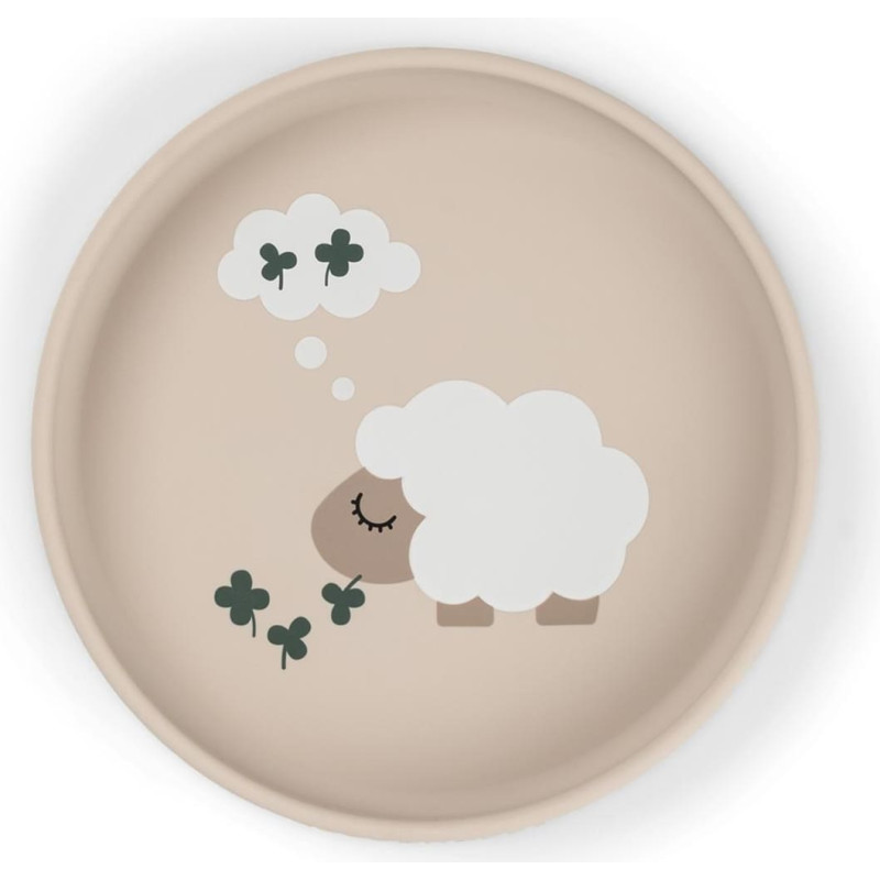 Done By Deer тарелка Silicone Tiny farm Sand