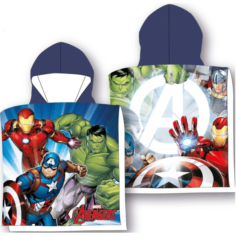 PONCHO 55X110CM AVENGERS AVE24-2001CG COTTON 320 gsm