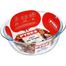 Pyrex Стеклянная емкость для аэрогрилей, диаметр 18 см/1 л, из жаропрочного стекла Pyrex.
