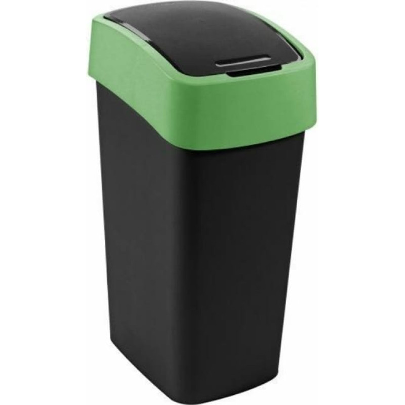 Curver Мусорное ведро Flip Bin 45 л, черно-зеленое