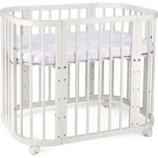 Детская кроватка 5в1 с матрасом White, Waldin