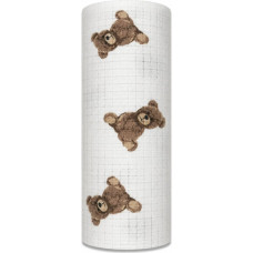 Ega Kids Diaper - 2019 - TETRA PRINT - EGA - TEDDY BEAR TEDDY - WHITE - size 70x80 cm