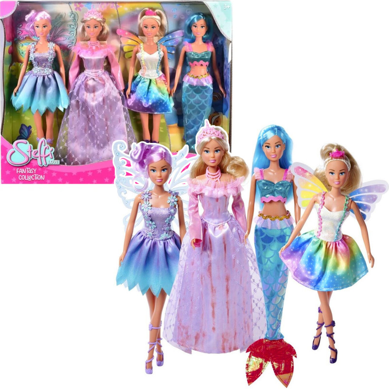 LALKA STEFFI KOLEKCJA FANTASY 4 SZTUKI
