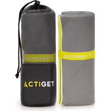 Springos Спортивное полотенце из микрофибры Actiget ACT0192, 180 &times; 100 см, серое