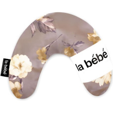 La Bebe ™ Mimi Nursing Cotton Pillow Art.3313 Rose Pastel Gray Подкова для сна, кормления малыша 19x46 cm