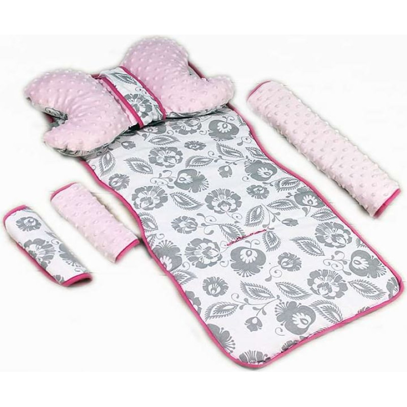 La Bebe ™ Minky+Cotton Stroller Mat Set Art.95222 Комплект вкладышей  для коляски