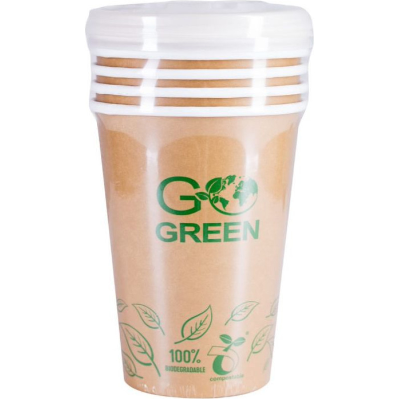 Gogreen Kompostitavad kaanega toidunõud Go Green 940 ml, 5 tk. / 0,131 kg