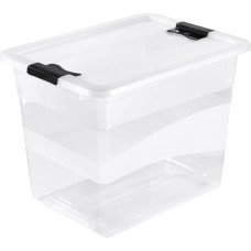 Keeeper Коробка с крышкой Crystalbox Cornelia 39,5x29,5x30см 24л прозрачная