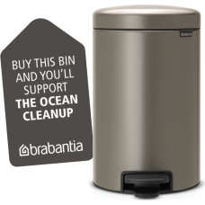 BRABANTIA Контейнер для мусора с педалью NewIcon, 12 l, Platinum