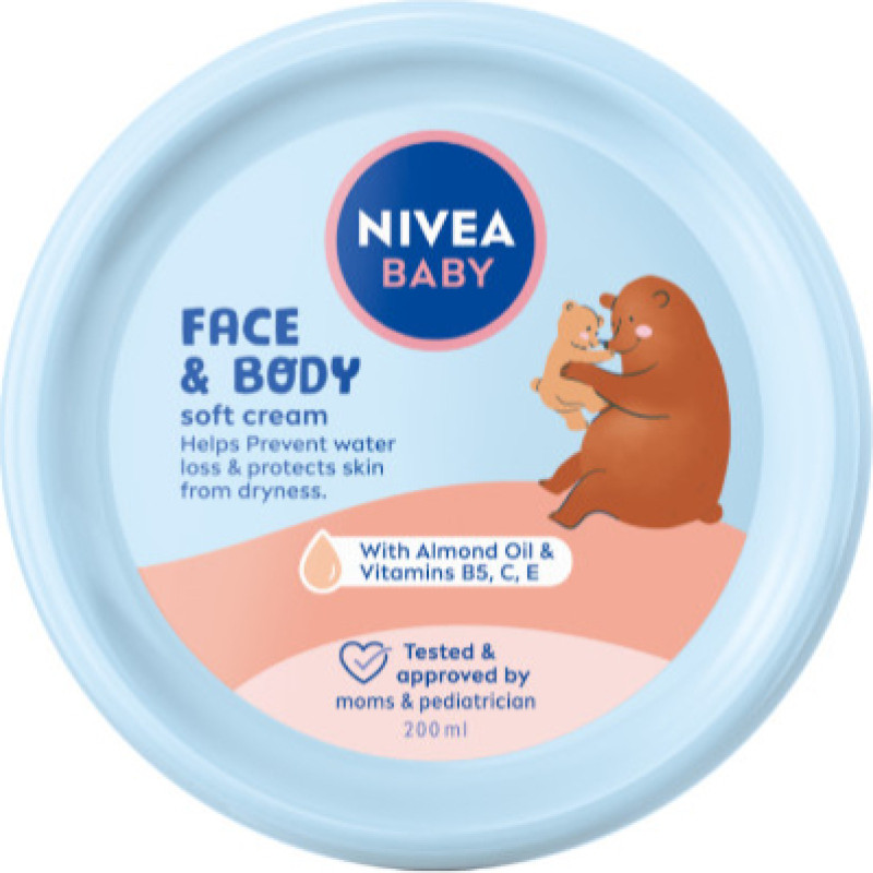 Minikid NIVEA BABY 80529 Krem pielęgnacyjny do twarzy i ciała 200 ml