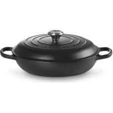 Le Creuset Чугунная неглубокая кастрюля 30 см / 3,5 л матовая черная