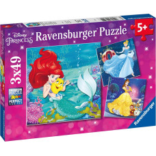 Ravensburger Puzzle Princesses Adventure 3 x 49 Pc Puzzle 9350